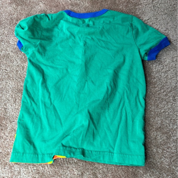 Mini Boden Vibrant Green Tee with Blue Trim - Picture 3 of 3